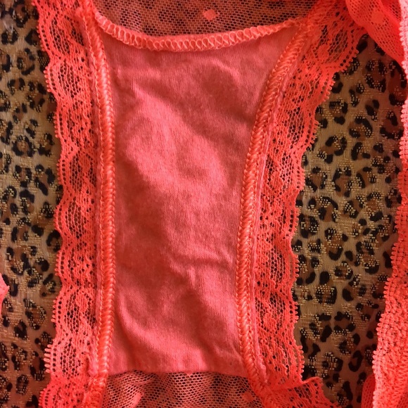 Victoria Secrets neon pink cheeky petite XS sheer panty - Picture 7 of 12